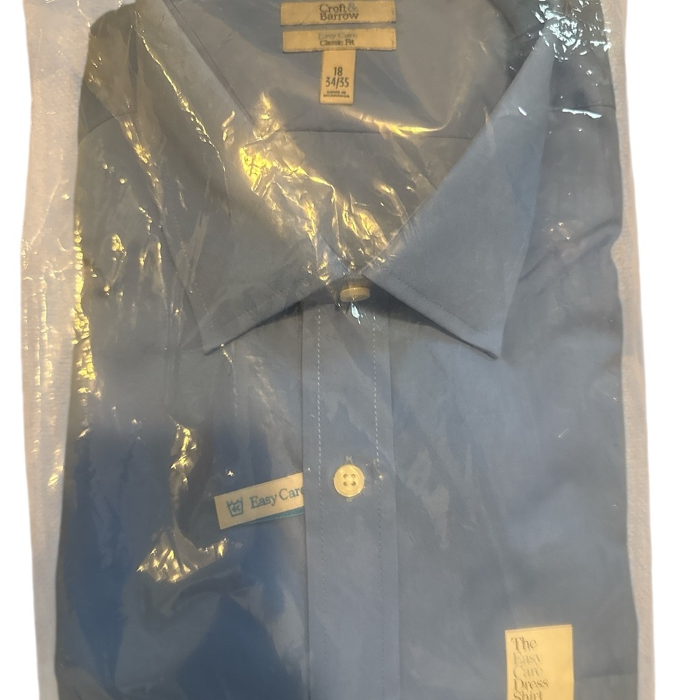 Croft & Barrow Men's Classic Blue Dress Shirt